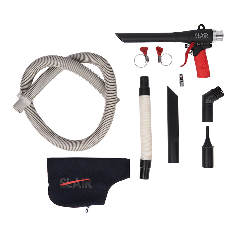  KIT ASPIRATORE/PISTOLA SOFFIATORE SLAIR ONE-TOUCH, 2 IN 1, CON TUBO, SACCHETTO, HEAVY DUTY